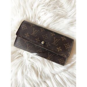 Louis Vuitton Monogram Sarah Long Wallet
